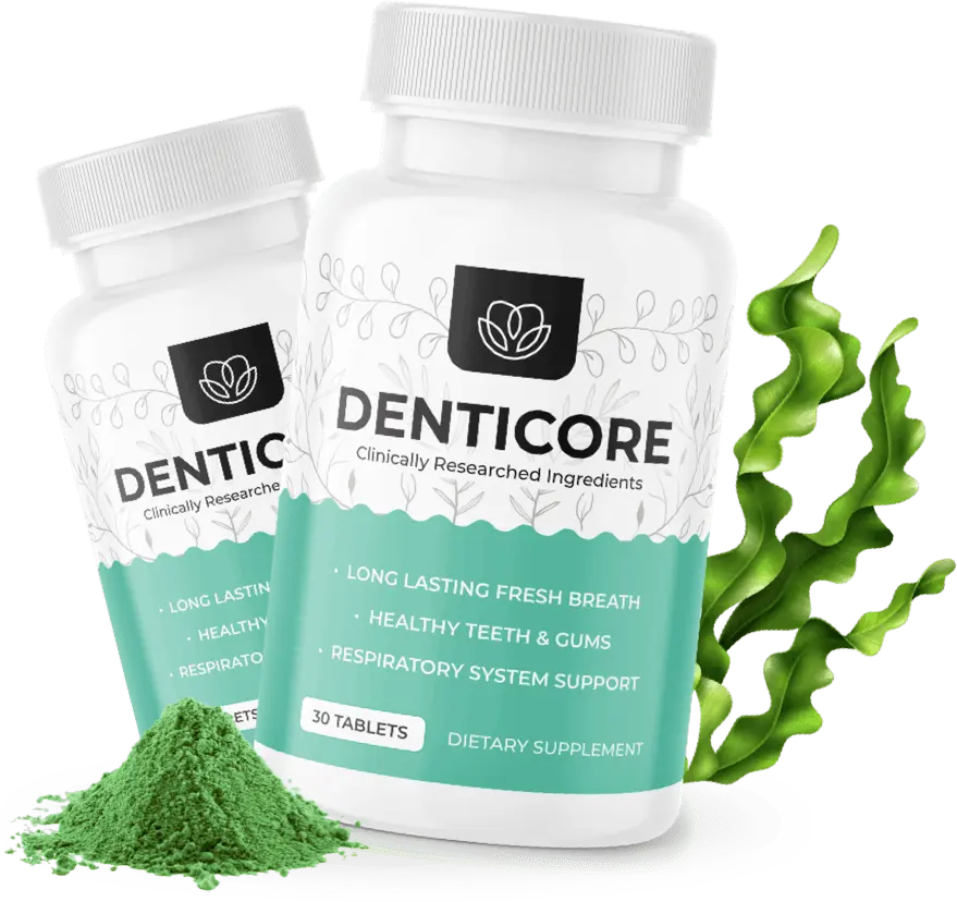 Denticore two bottle with ingredient